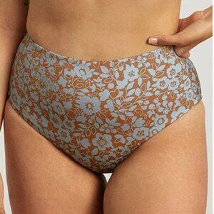 Everlane High-Rise Hipster Honey Floral Swim Bottoms